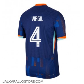 Alankomaat Virgil van Dijk #4 Vieraspaita EM-Kisat 2024 Lyhythihainen
